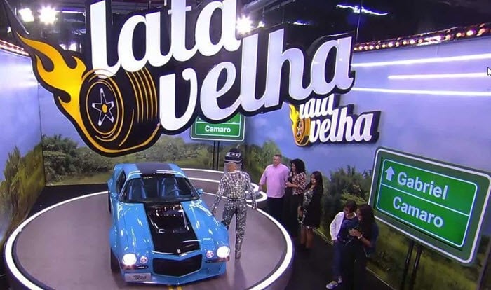 Quadro Lata Velha do Luciano Huck inscrição