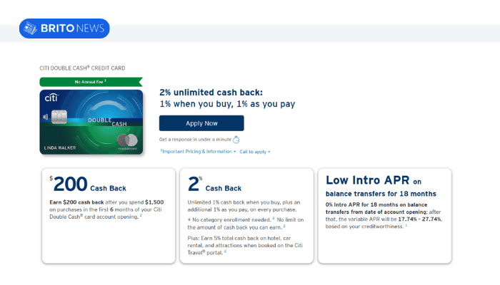 Como aumentar o limite do cartão Citi Double Cash 