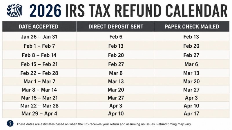 IRS Refund 2026: veja quando o depósito pode cai
