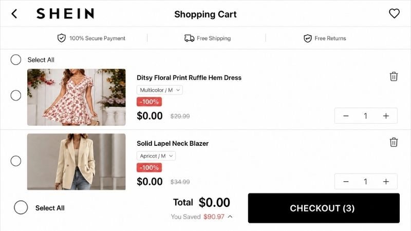 How to test clothes and products: SHEIN Free Trial 2026